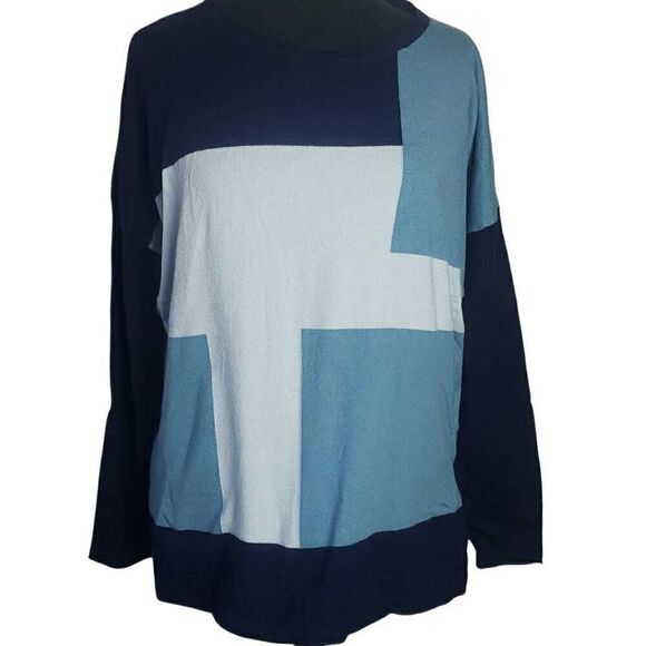Vila Milano Blue Sweater - Picture 1 of 9